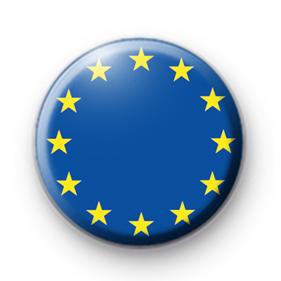 European Union Flag Badge : Kool Badges - 25mm Button Badges
