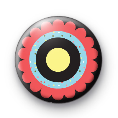 Flower POP Button Badge : Kool Badges
