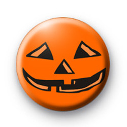Pumpkin Face badges : Kool Badges - 25mm Button Badges