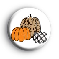 Cute Autumn Pumpkins Badge