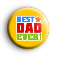 Yellow Best Dad Ever Badge