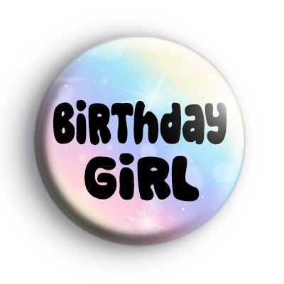 Fun Birthday Girl Badge medium