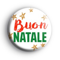 Buon Natale Italian Merry Christmas Badge