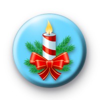 Christmas Candle Badge