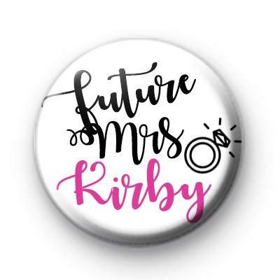 Diamond Ring Future Mrs Button Badge