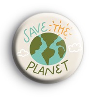 Eco Save The Planet Badge