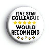 Five Star Colleague Button Badge thumbnail