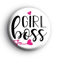 Girl Boss Button Badge