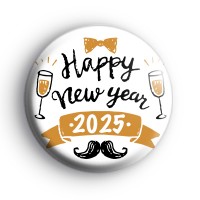 Happy New Year 2025 Party Badge