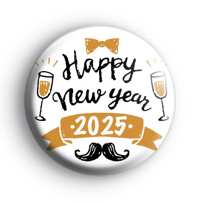 Happy New Year 2025 Party Badge medium