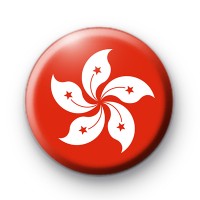 Hong Kong Flag Badge badges