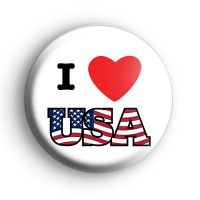 I Love USA Badge