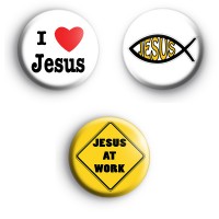 Religious Set of 3 Badges