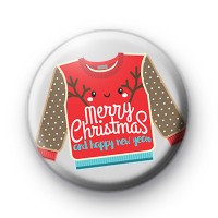 Ugly Merry Christmas Festive Jumper Badge thumbnail