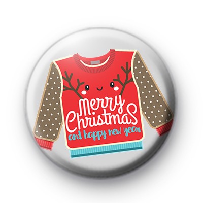 Ugly Merry Christmas Festive Jumper Badge