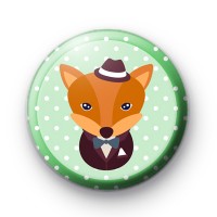 Mr Fox Button Badge