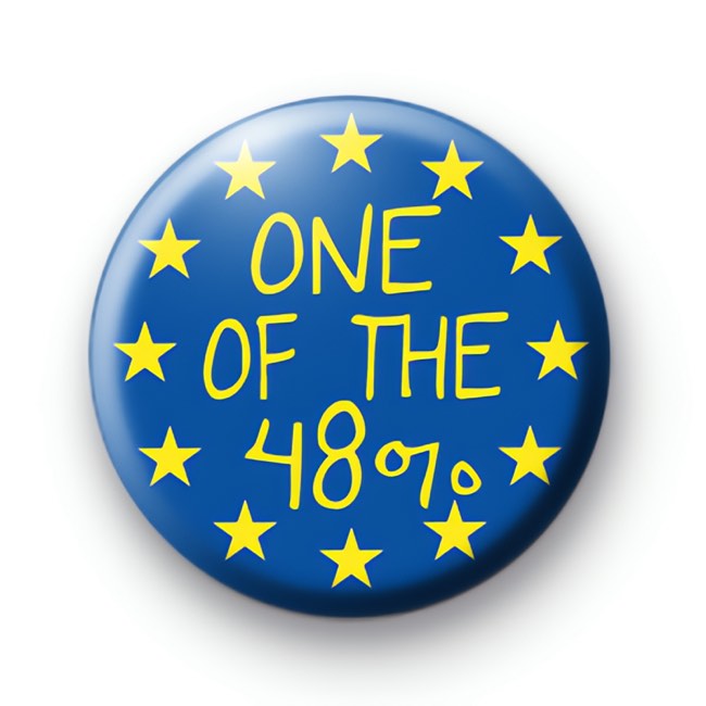 One of the 48% Pro Europe Badges