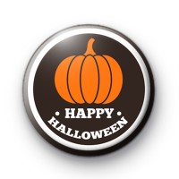 Happy Halloween Pumpkin Button Badge