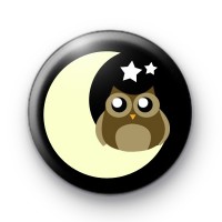 Moon and Stars Owl Badge