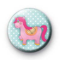 Cute Funky Unicorn Pin Badge