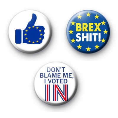 Set of 3 Pro Europe Button Badges