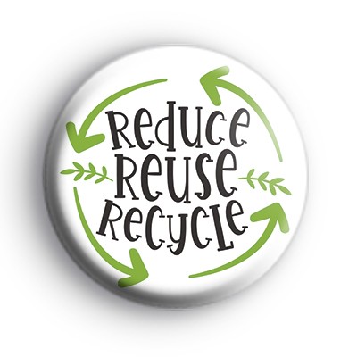 Eco Reduce Reuse Recyle Badge
