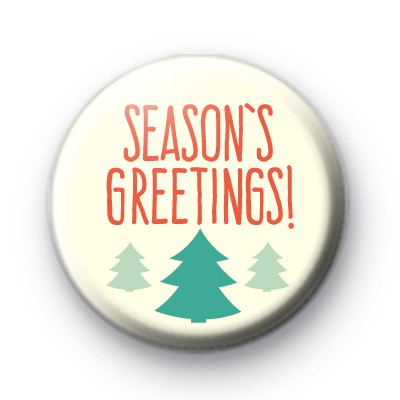Seasons Greetings Christmas Tree Badge