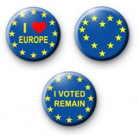 Set of 3 Pro EU European Badges