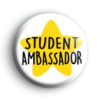 Student Ambassador Gold Star Badge Button Badges