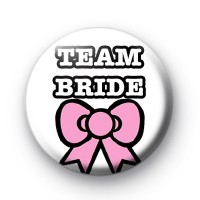 Team Bride Pink Bow Badge thumbnail