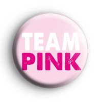 Team Pink Baby Shower Badges