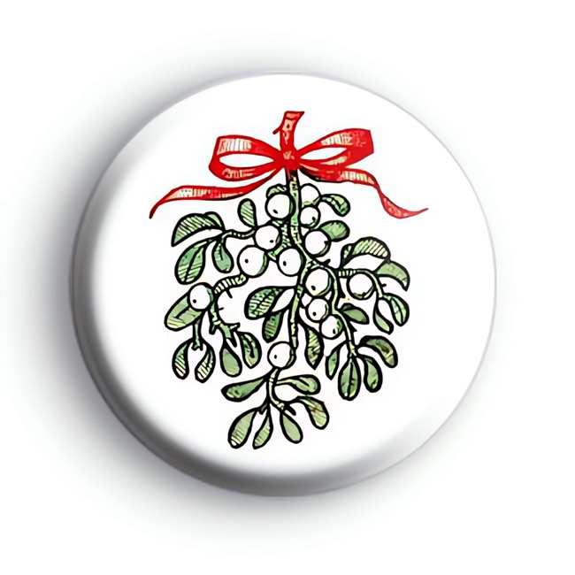 Traditional Mistletoe Badge