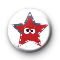 Smiley Face USA Star Badge