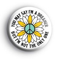 Dreamer Sunflower Peace Badge thumbnail