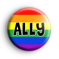 LGBTQ Rainbow Flag Ally Badge