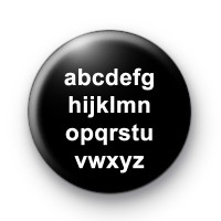 Alphabet letters badges