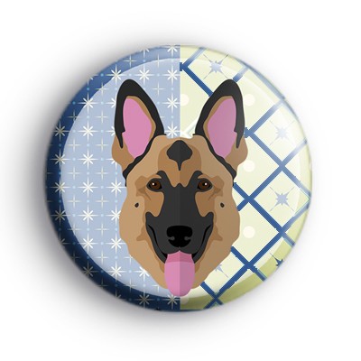 Alsatian Dog Breed Badge