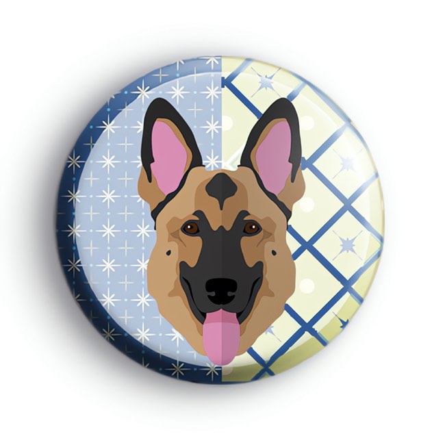 Alsatian Dog Breed Badge