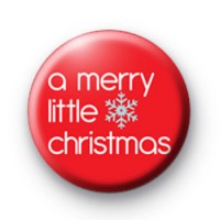 A merry little Christmas badge