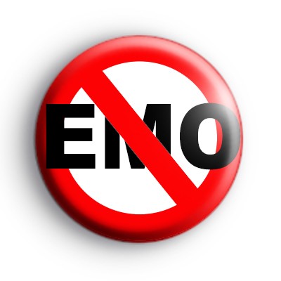Anti EMO Badge