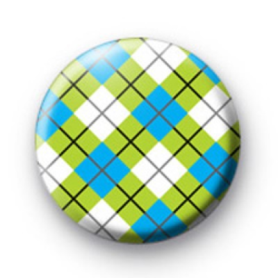 Green and Blue Argyll Pattern badge