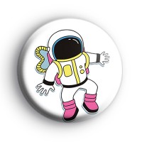 Astronaut Spaceman Button Badge
