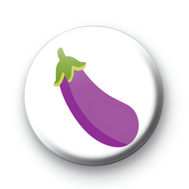 Aubergine Eggplant Badge