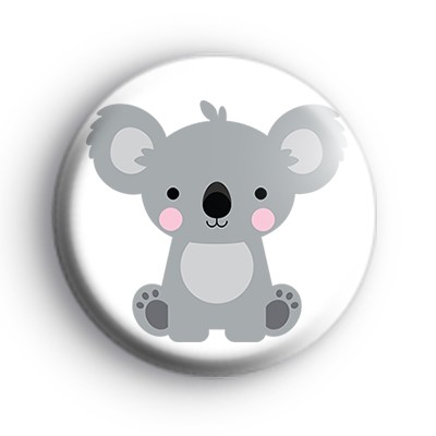 Koala Bear Button Badge