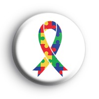 Autism Awareness Ribbon Badge