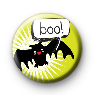Bat BOO Button Badge