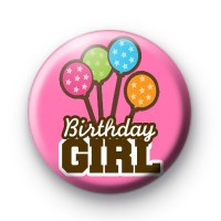 Happy Birthday Balloons Button Badges