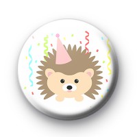 Hedgehog Birthday Badge thumbnail