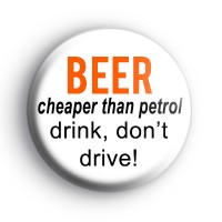 Beer cheaper than petrol badge
