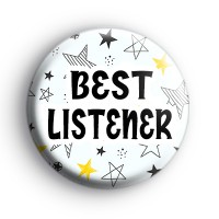 Best Listener Star Pattern Badge